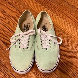 Mint green Vans